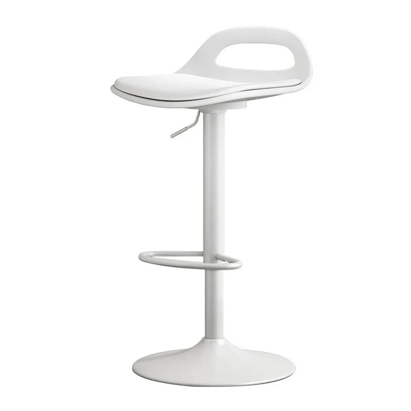 Adjustable Swivel Hydraulic Bar Stool Counter Stool Kitchen Bar Chair Backrest Padded Seat Commercial Home Island Pair Chaise