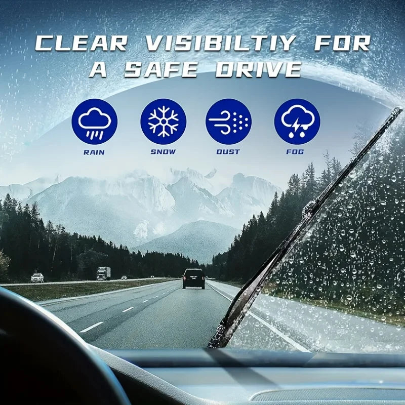 For SUZUKI Swift Hatchback MK2 2005 - 2017 Car Wiper U-type Soft Rubber Boneless Wiper HD Quiet Durable Automotive Wiper 21"+18"