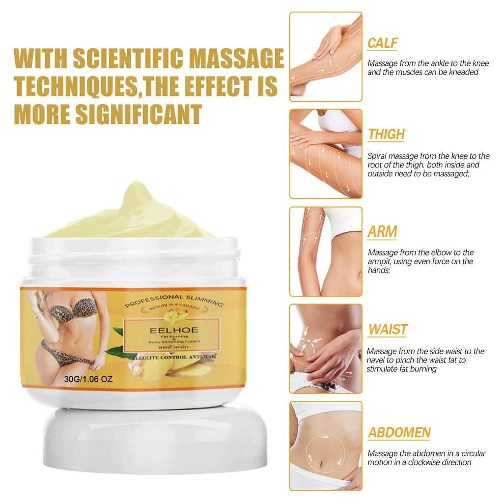 EELHOE Body Firmiing Cream Full Sculpting Anti Cellulite Belly Lasting Tightening Cream Nourishing Body Oil Massaging Cream 30g