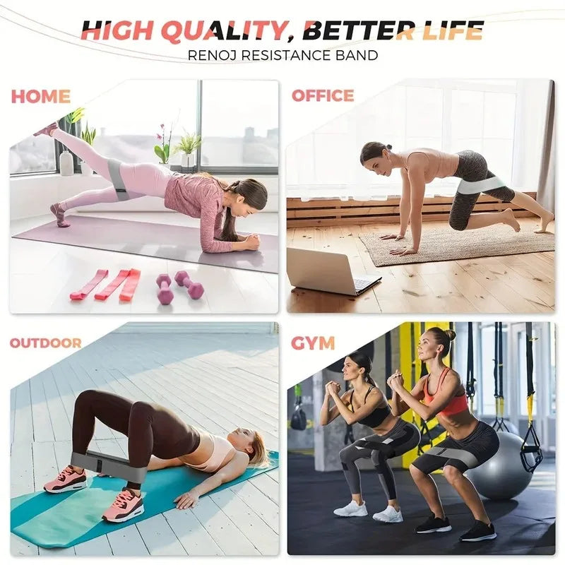 Crochet Gradient Color Resistance Band | Single Training Ring for Deep Squat and Glutes