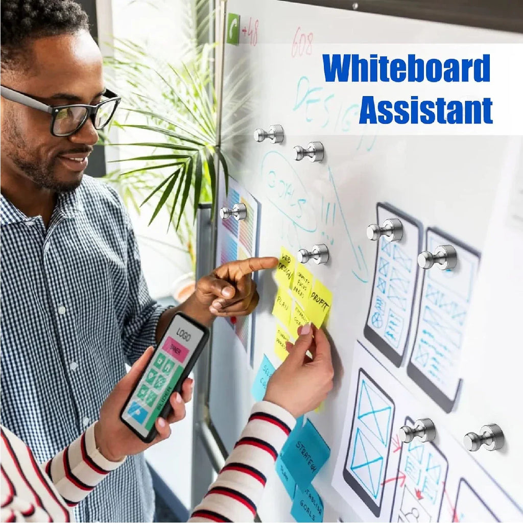5/10/20 PCs Super Strong Neodymium Magnet Magnetic Pushpins Sucker Thumbtack Steel Magnet Push Pin for Refrigerator Whiteboard