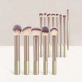 13PCS Makeup Brush Set Foundation Concealer Powder Eyeshadow Blush Brush Kabuki Blending Cosmetic Beauty Tool for Face