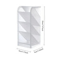 Kawaii Creative Desktop Transparent Organizer Frosted Diagonal Pen Holder For Student School Office Storage Pen Holder