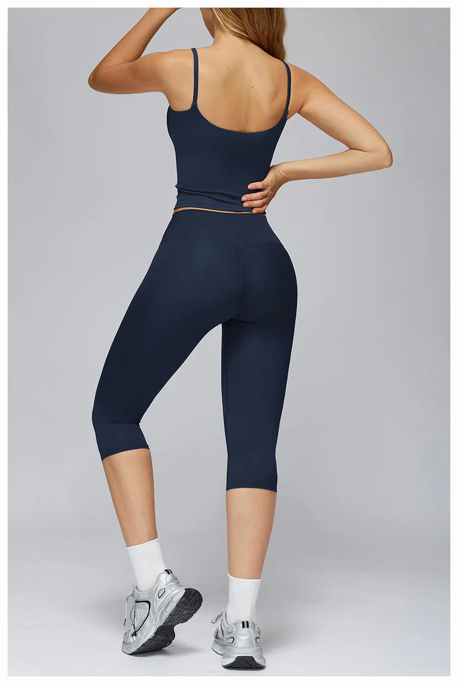 New yoga set 2 pieces gym set Women Long Sleeve Sports Shirts Sports Bra Leggings Suit Fitness Running Workout Suits Tracksuit