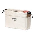 Canvas Cosmetic Storage Bag Waterproof Pouch Multi Compartment Travel Accessory Sturdy Purse Organizer for Home Gym Car Daily