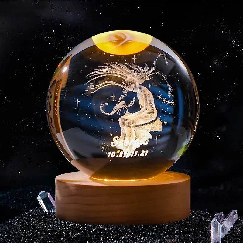 3D Crystal Ball Glass Decoration