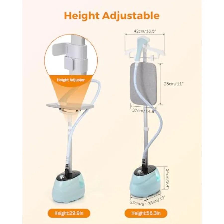 Abay Standing Garment Steamer With Adjustable Settings For Wrinkle Removal