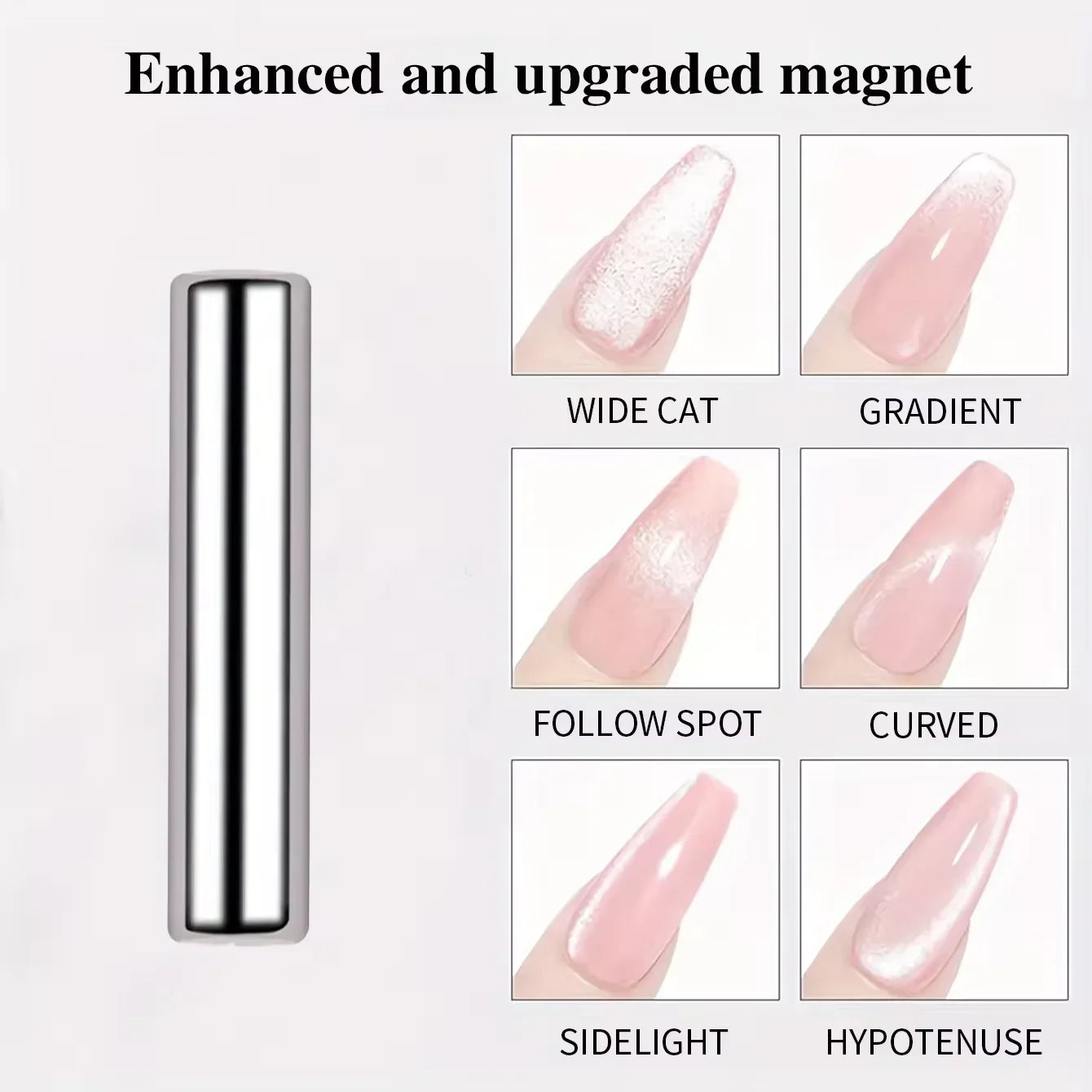 2.5x0.5cm Round Nail Art Cat Eye Gel Magnetic Pen for Gel Nail Polish 3D Cat Eye Nails Painting Strong Stick Manicure DIY Tools