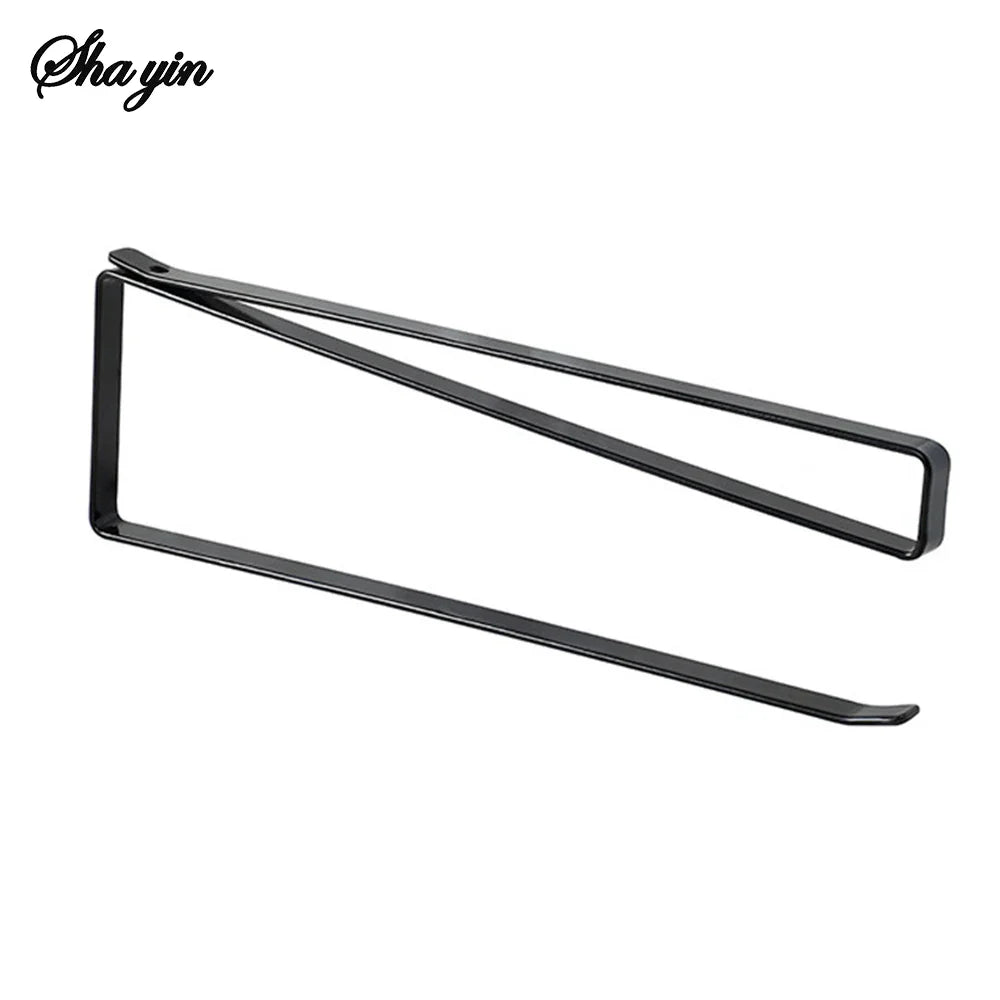 Random Special Kitchen Paper Towel Hanging Rack Cabinet Without Drilling Towel Hook Ironware Storage Shelf For Napkins