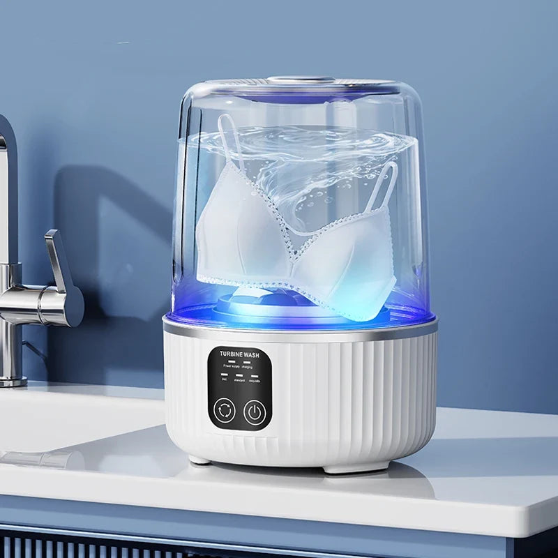 Mini Portable Wireless Washing Machine for Cup Underwear Socks Household Travel Underwear Special Charging Washing Machine