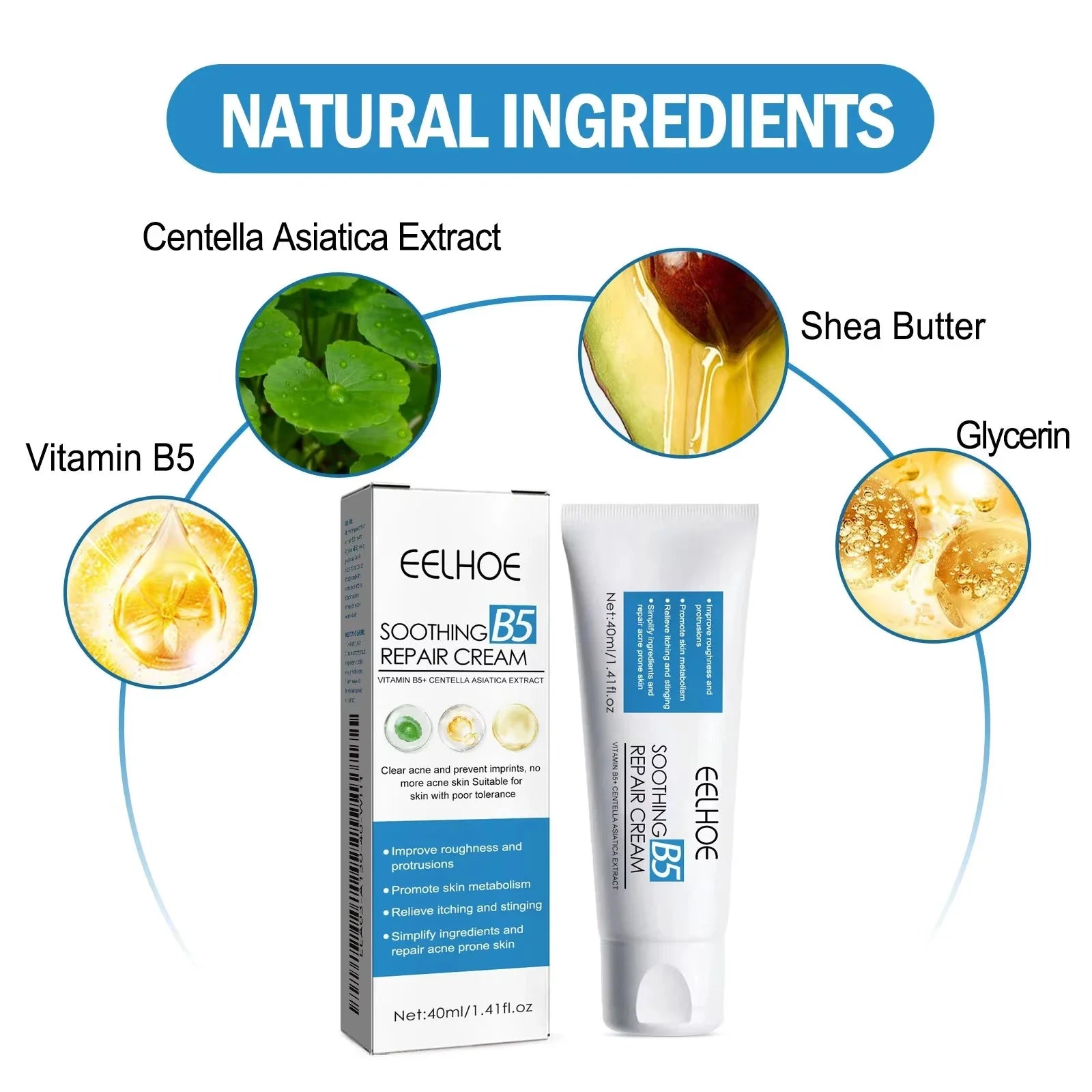 B5 Repair Cream Moisturizing Hydrating Soothing Dry Chapped Redness Skin Nourishes Hydrating Barrier Support Beauty Face Cream