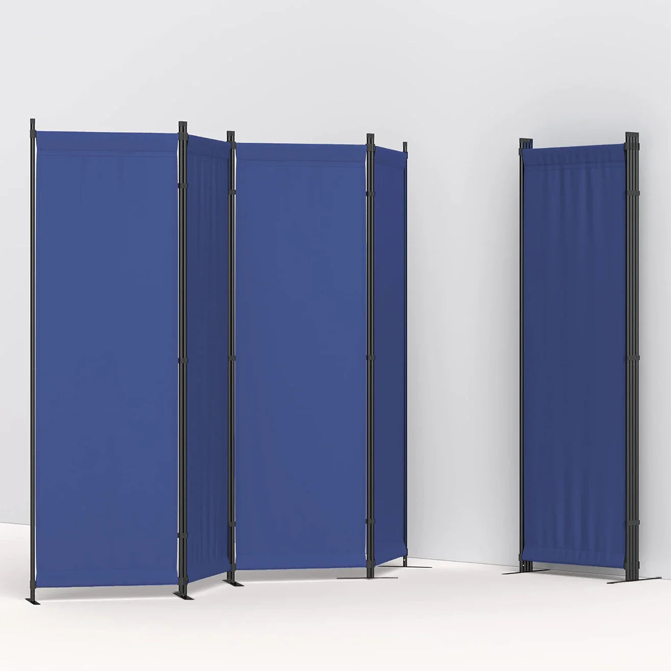 Four-Panel Folding Room Divider Freestanding Privacy Partition