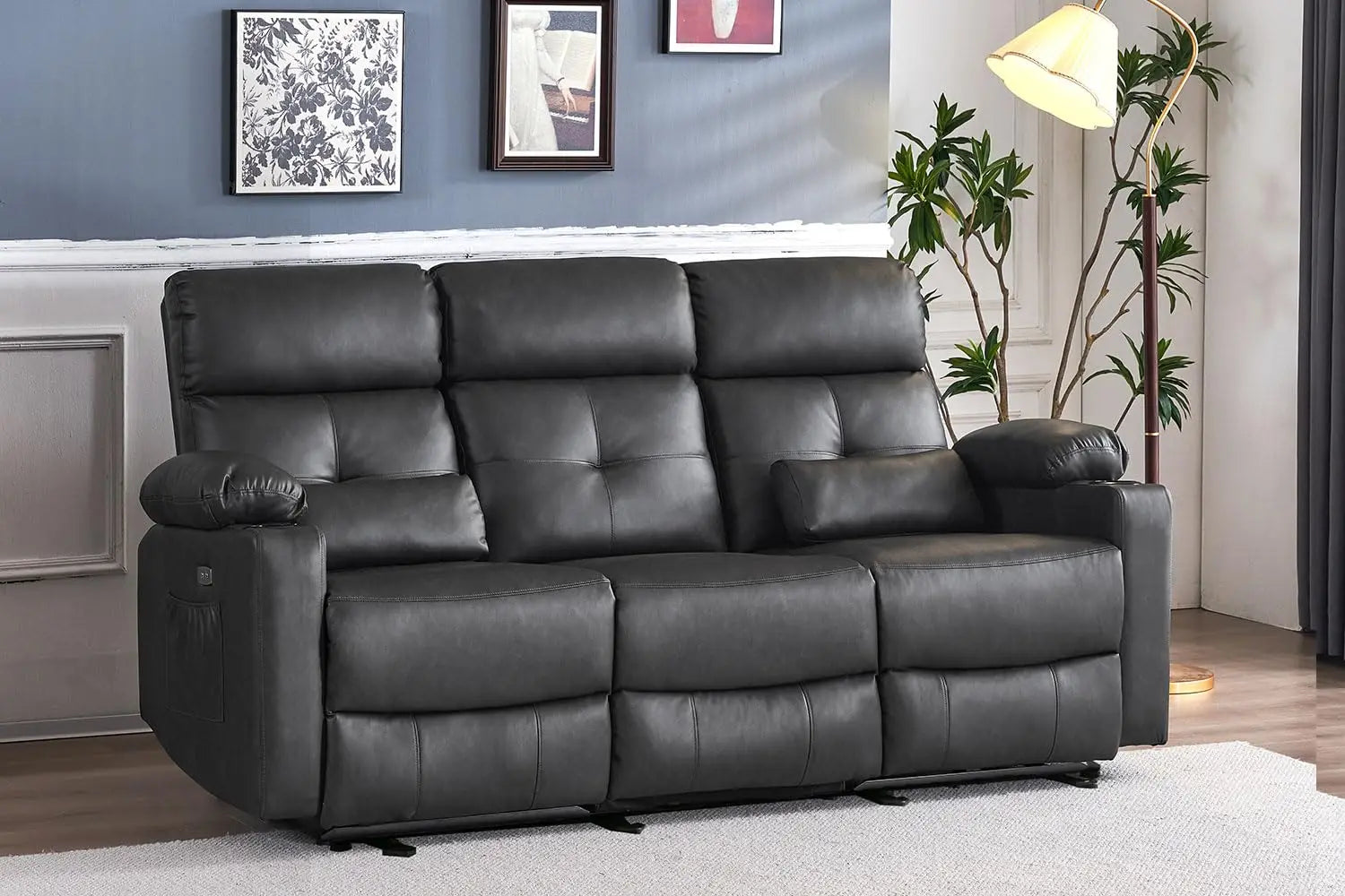Guangbai Power Reclining Sofa With Heat And Massage