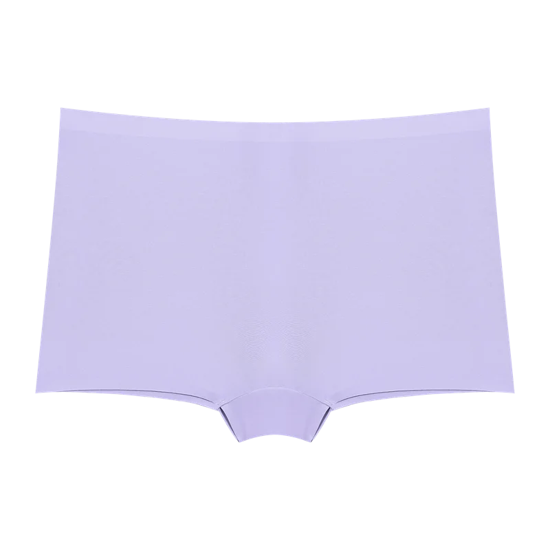 3Pcs Women's Seamless Sports Boxer Underwear Female Solid Color Panties Comfortable Briefs Cozy Lingerie Intimate Underpant S-XL