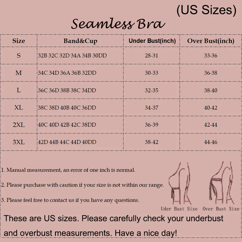 Women's Wavy Smooth Bra Wire-free and Seamless Bra Supports Side Breast Prevents Sagging Comfortable and Pushes Up