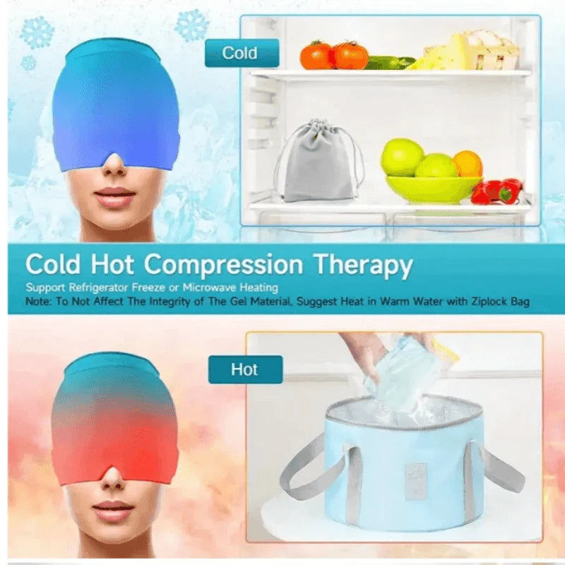 Single Layer Migraine Relief Cap Gel Ice Cap