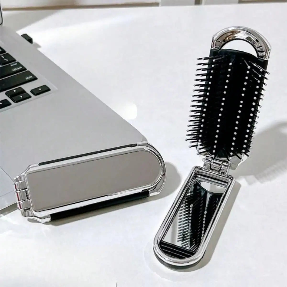 1pc Portable Compact Comb With Airbag And Handheld Makeup Mirror, Air Cushion Comb Ideal For Daily Use And Travel Hair Brush