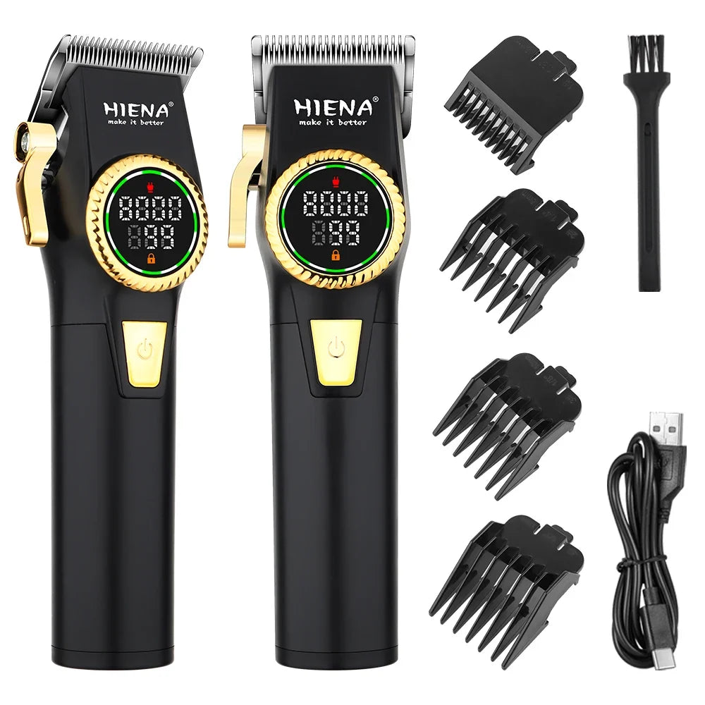 HIENA Hair Cutting Machine USB Rechargeable Hair Clippers for Men Set for Barber Men Trimmers Ideal for Home Electric Shaver