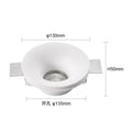 Recessed Gypsum Downlight Ceiling Lamp GU10 LED Anti-Glare Embedded Borderless Spotlight Living Room Bedroom Aisle Home Lighting