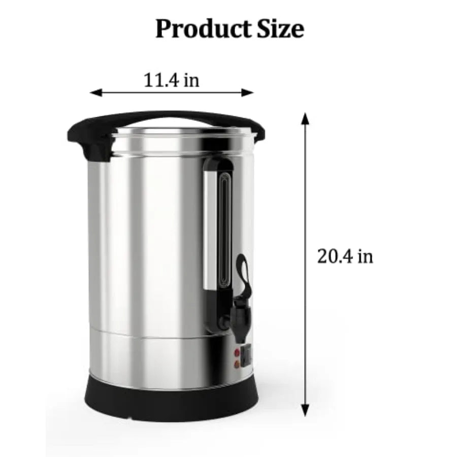 Commercial Coffee Urn 100 Cup Stainless Steel Coffee Maker