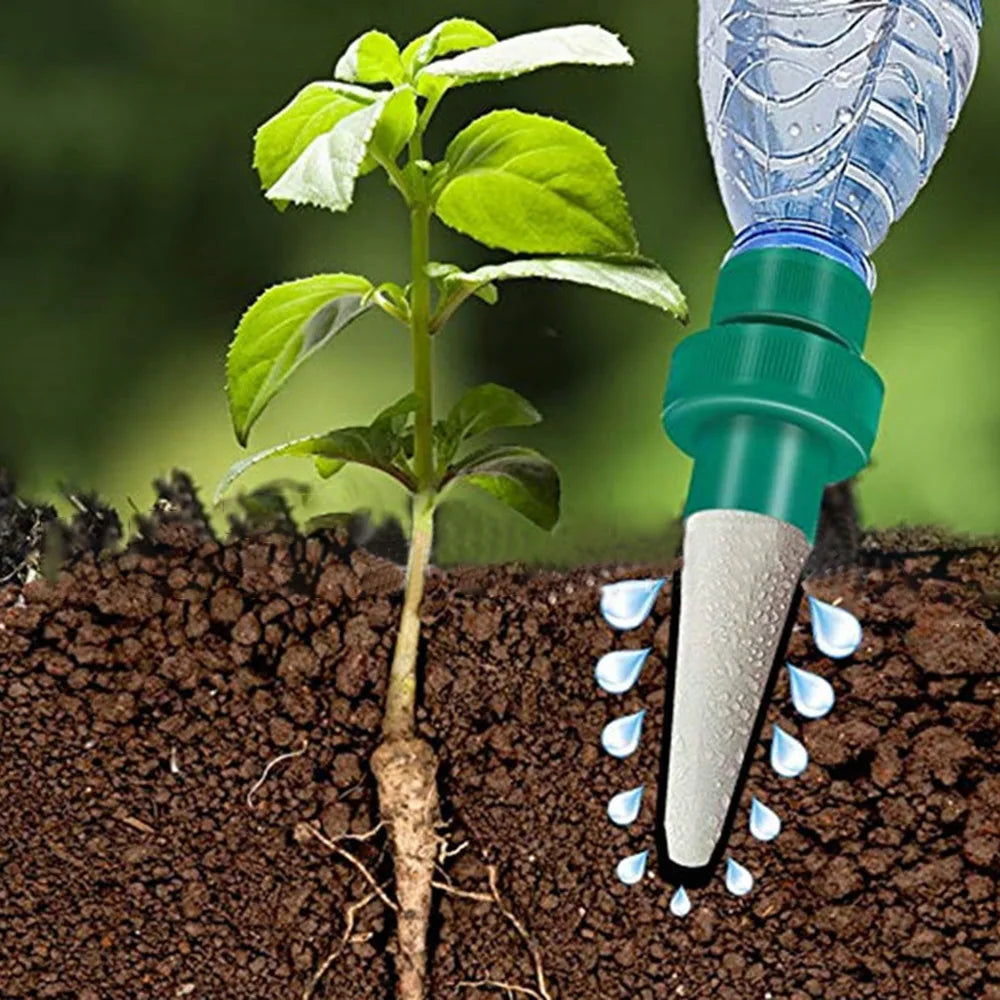 4pcs Plant Watering Devices Automatic Irrigation Plant Self Watering Spikes Garden Stakes for Potted Plants Flower Vacation
