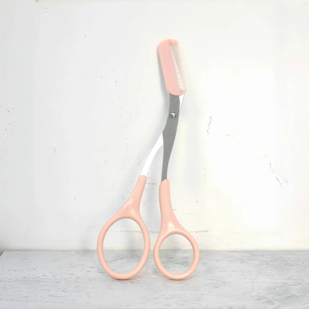 Eyebrow Razor Scissor Stainless Steel Safe Anti-scratch Trimmer for Beginners Crescent Sharp Beauty Tool Multi-color