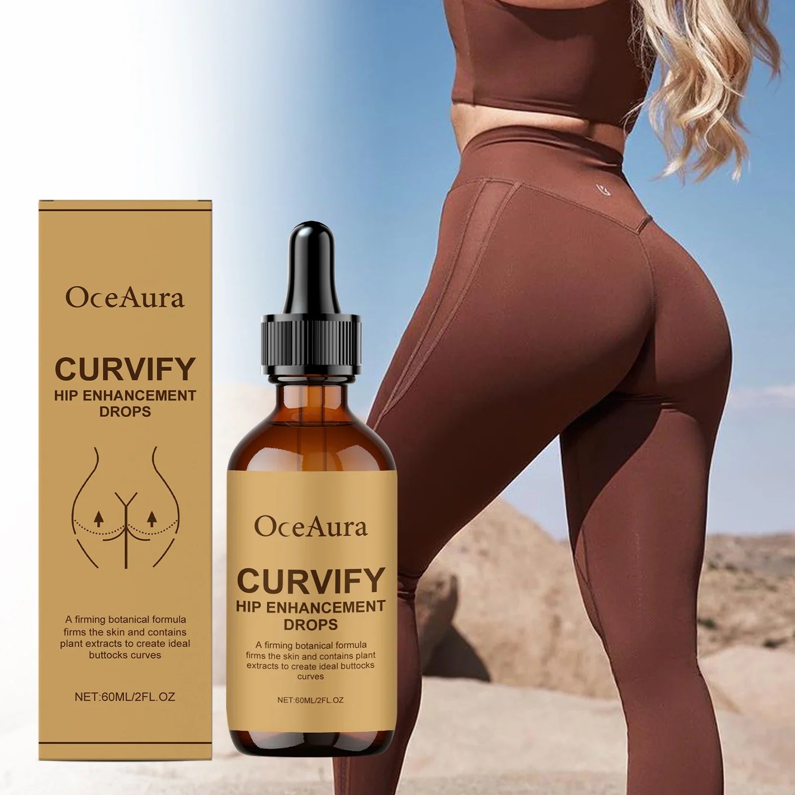 Hip Firming Enlarge Essence Enhance Skin Elasticity Improve Hip Depression Create Perfect Lines Moisturizing Hip Care Serum Oil