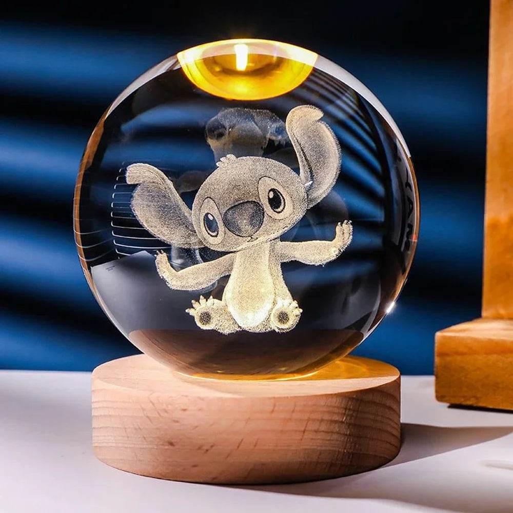 Decorative Crystal Ball 3D Figures Night Light