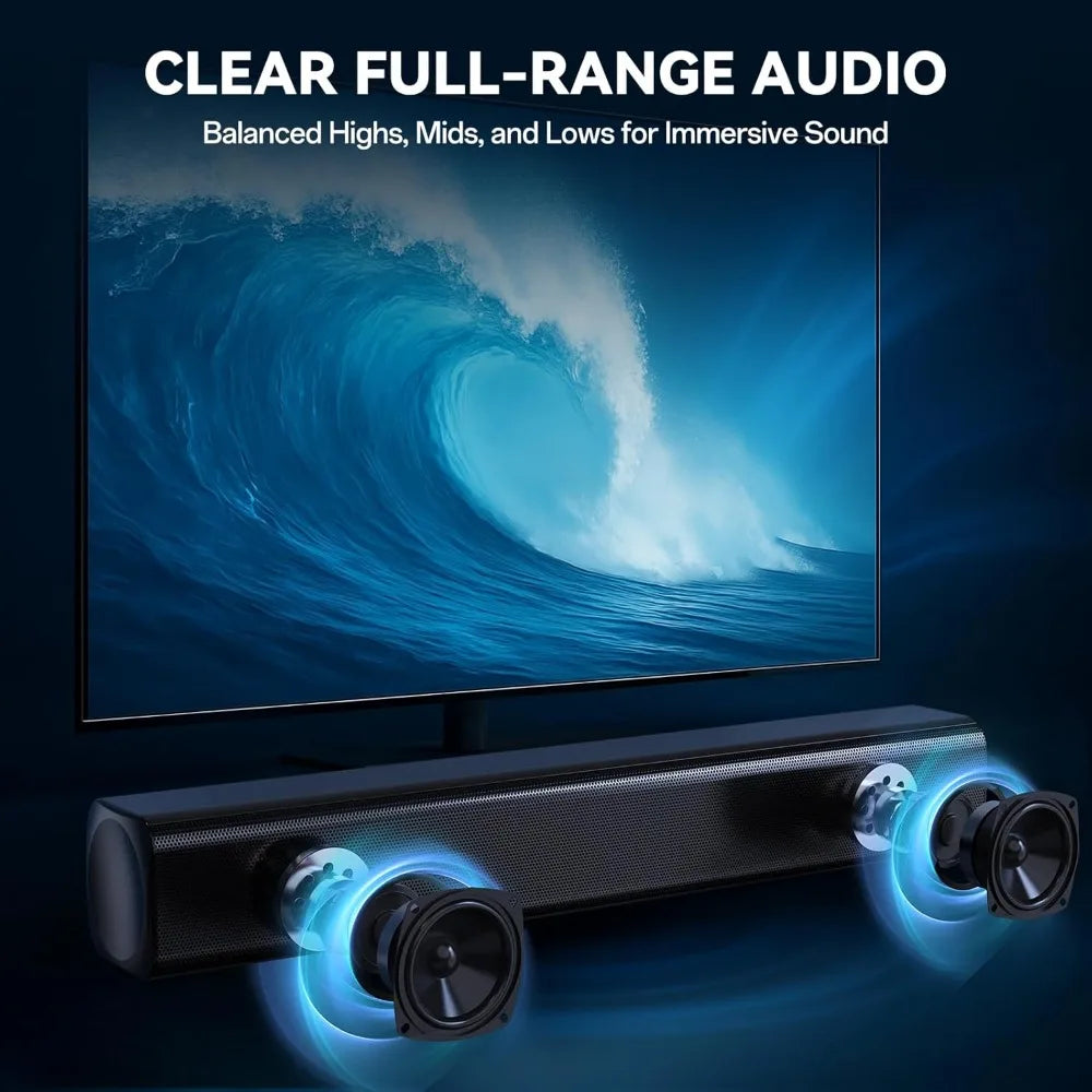 Wireless Sound Bar With Subwoofer 2.1Ch Home Theater HDMI ARC