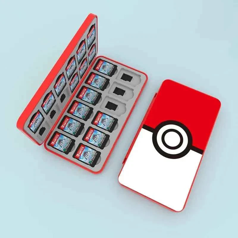 2026 Pokemon Pikachu Ns Switch Oled Game Card Storage Box Protective 24 in 1 Game Cards Holder Case for Nintendo Switch Lite New