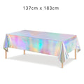 New Laser Tablecloth Scene Decoration Layout Props One-time Plain Laser Tablecloth