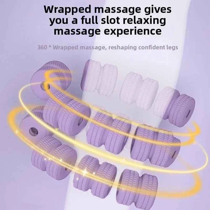 28 Wheel Annular Leg Clamp Anti-Cellulite Massager Body Slimming Roller