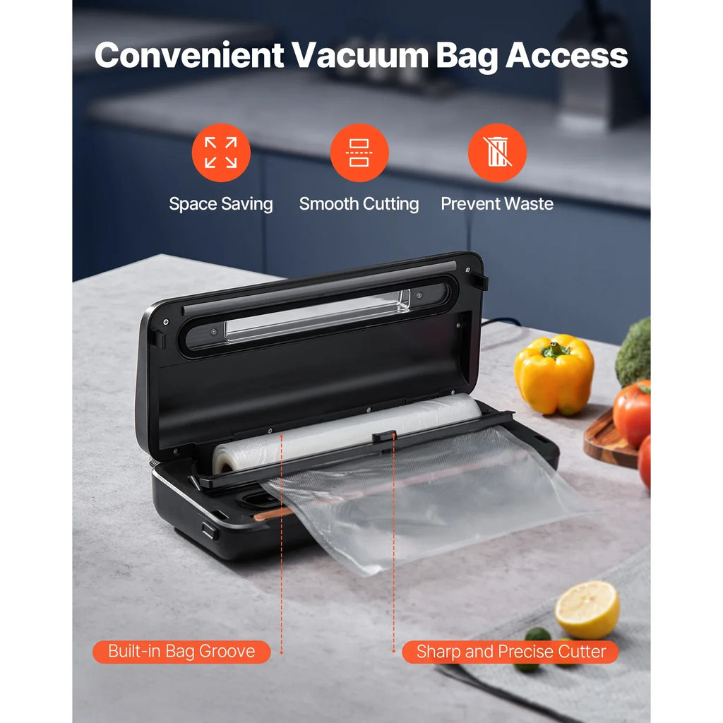 SucceBuy 80Kpa 120W Vacuum Sealer Machine 7-in-1 With Free Bags