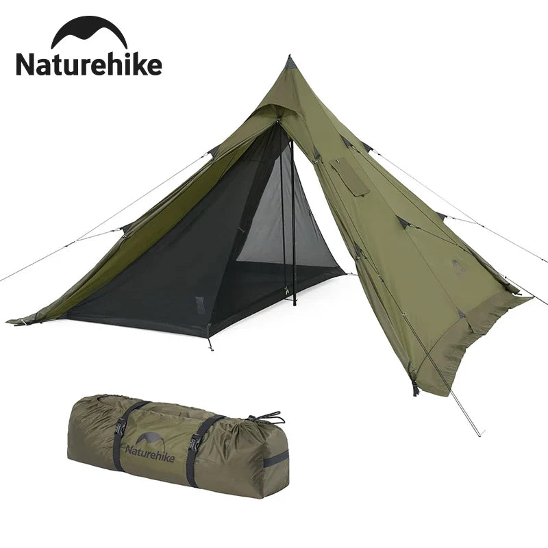Naturehike Ultralight Camping Tent Chimney Window Teepee Pyramid