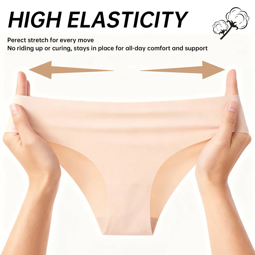 Women Sexy Panties Lingerie  High Waist Seamless Underwear Breathable Comfort Briefs S-2XL Thong