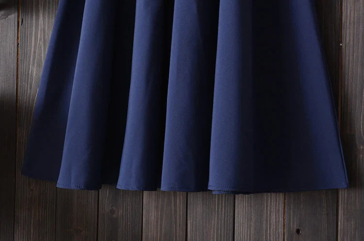 Midi Knee Length Summer Skirt Women With Belt  Fashion Korean Ladies High Waist Pleated A-line School Skirt Female