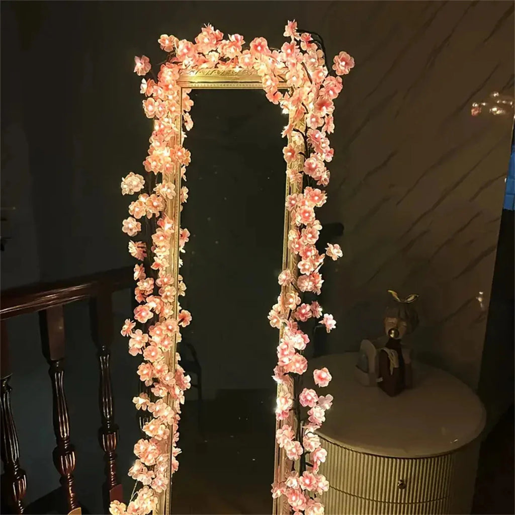 Cherry Blossom 96 Led USB Tree Branch Rattan Lights 8 Modes Colorful String Lamp Any Occasion Decoration