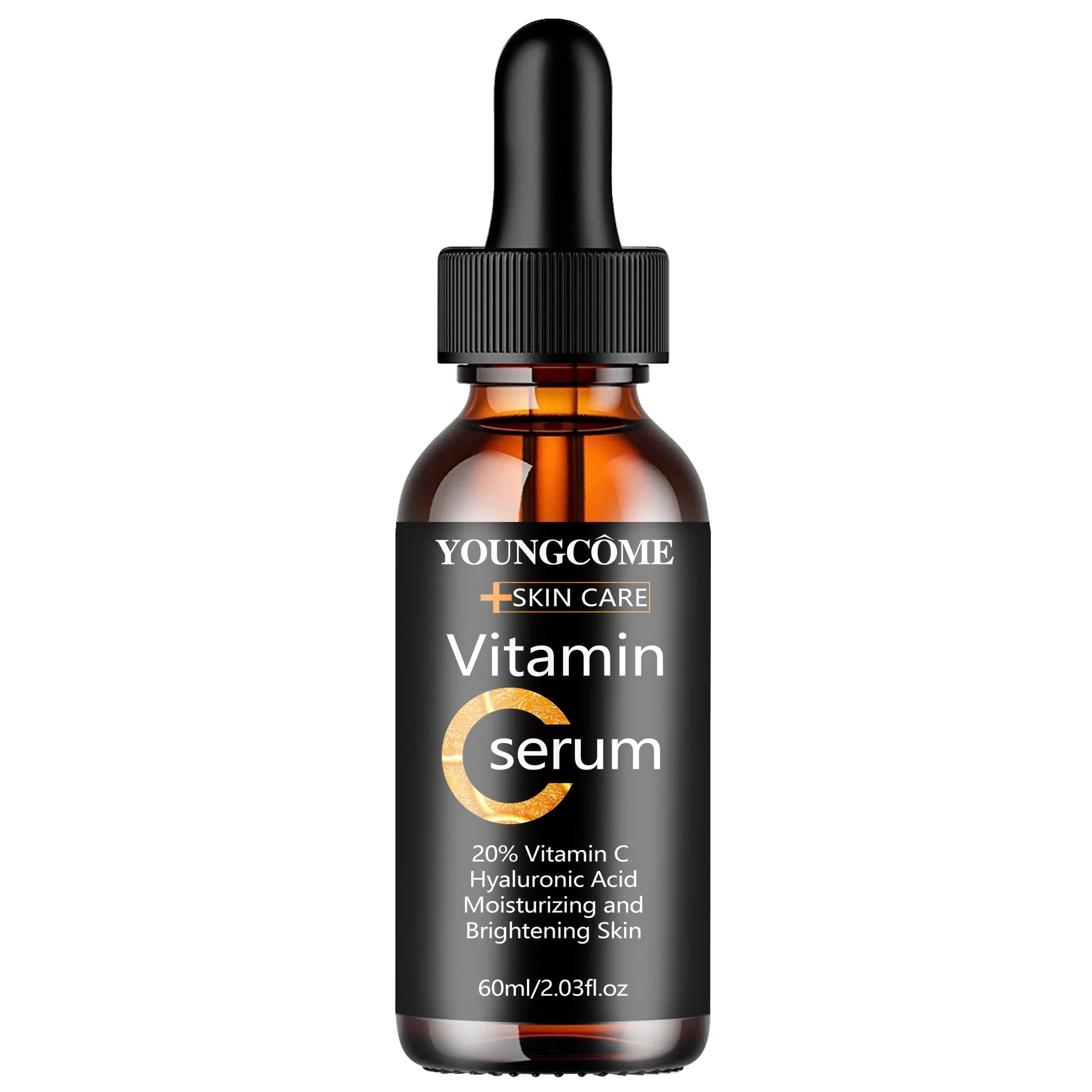 YOUNGCOME Vitamin C Hyaluronic Acid Serum - Daily Hydrating & Radiance-Boosting Facial Essence for All Skin Types 40/60ML