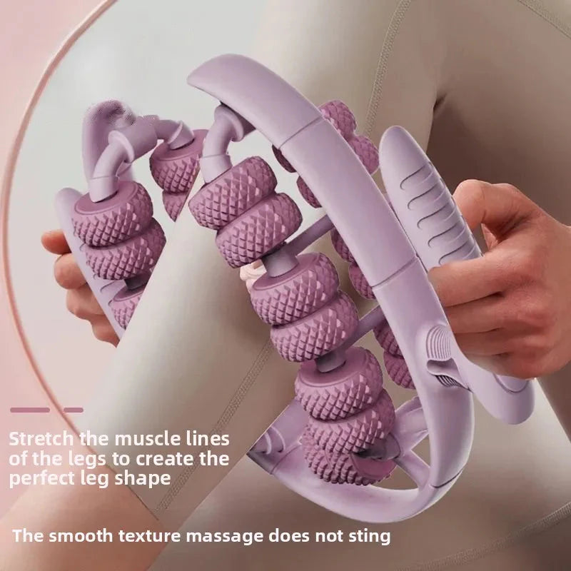 28 Wheel Annular Leg Clamp Anti-Cellulite Massager Body Slimming Roller