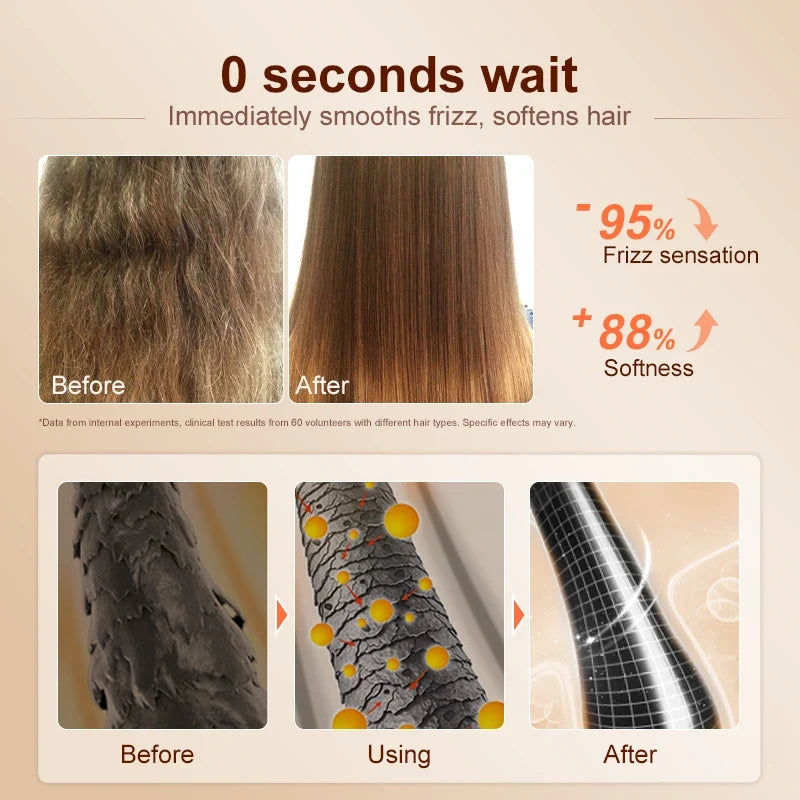 PURC Magic Instant Smooth Hair Serum Nourishing Repair Damaged Leave-In Hair Oil Anti-Frizz Softness Hair Care
