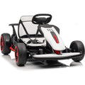 24V Electric Drift Go Kart for Kids with 200W Dual Motor,Music, Horn,8.1MPH High Speed,Ride On Racing Toy for Teens, Boys Girls