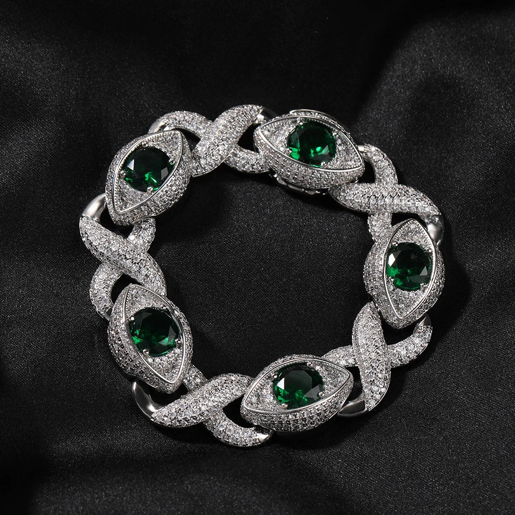 Iced Out Infinity Cuban Chain Necklace