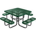 Heavy-Duty Portable Outdoor Picnic Table With Umbrella Hole