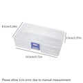 5 transparent plastic storage boxes can accommodate small items, small toys, decorations, small cards, sorted storage, not messy