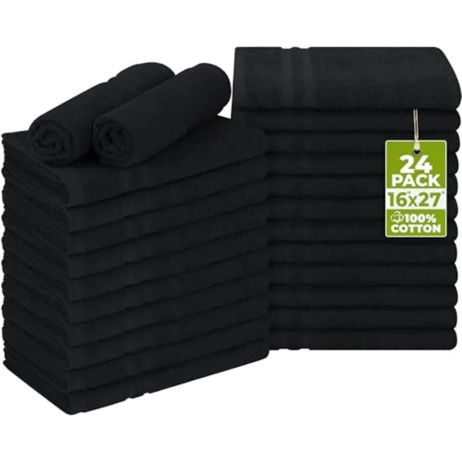 Bleach Safe Non Woven Hand Towels 24 Pack for Gym and Salon