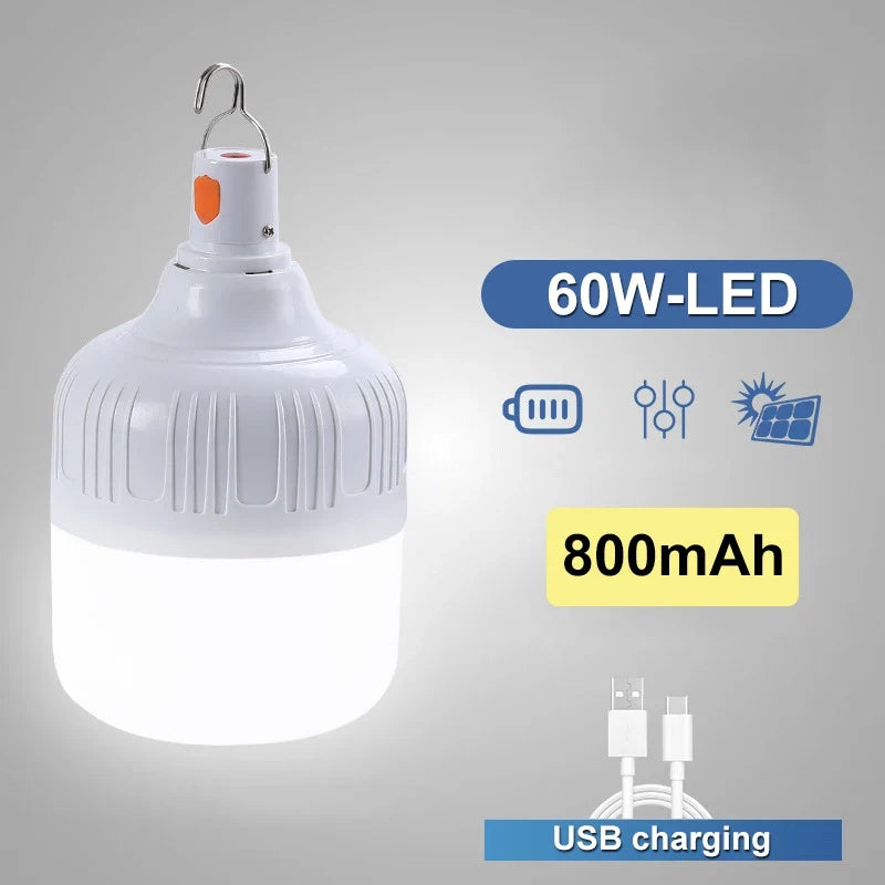 USB Rechargeable Camping Lights Led Light Lantern Portable Emergency Bulb Lamp High Power Tents Lamp Flashlight Equipment Bulb