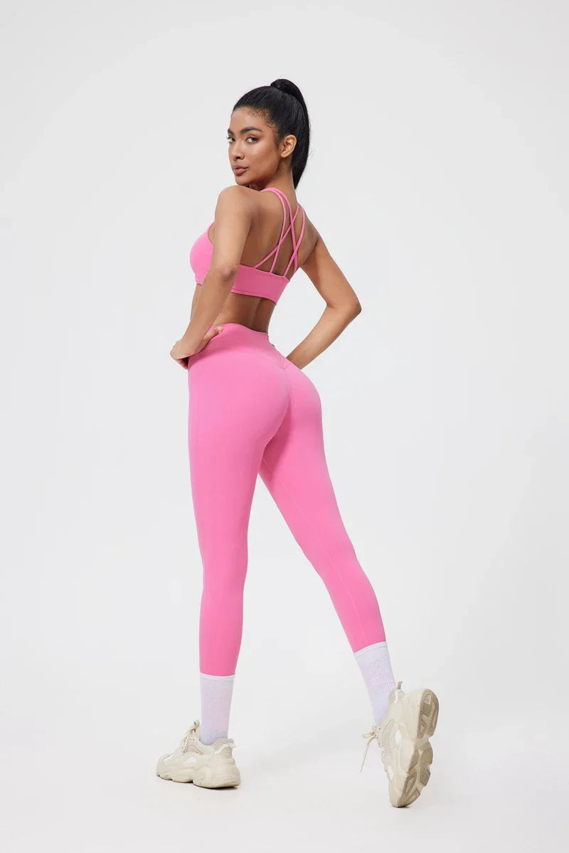 DIAS FIT JOY  Yoga Pants Fitness Women Cycling Gym Seamless Tights Sports Leggings High Waist Sexy Trousers Workout Sports Wear