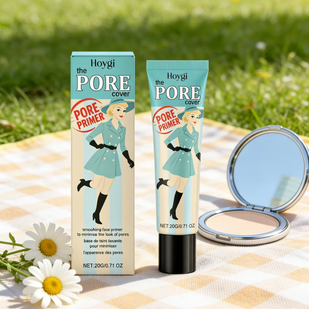 Hoygi Pore Primer Long Lasting Makeup Absorb Excess Oil Fine Texture Refresh Moisturizing Gentle Formula Smoothing Face Primer