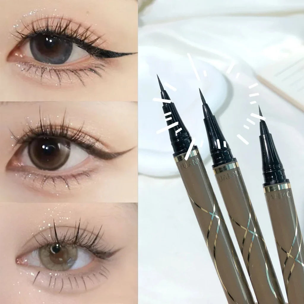 Slim eyeliner is waterproof, sweat-proof, long-lasting and non-smudged. Newbie brown eyeliner liquid pen
