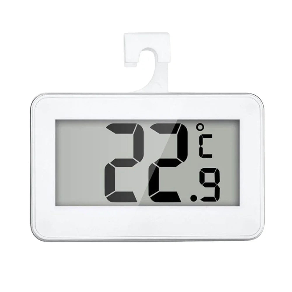 Mini Refrigerator Fridge Thermometer Waterproof Digital Freezer Thermometer with Hook Digital Refrigerator Thermometer for Home
